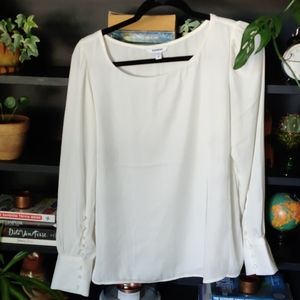White silky Express top